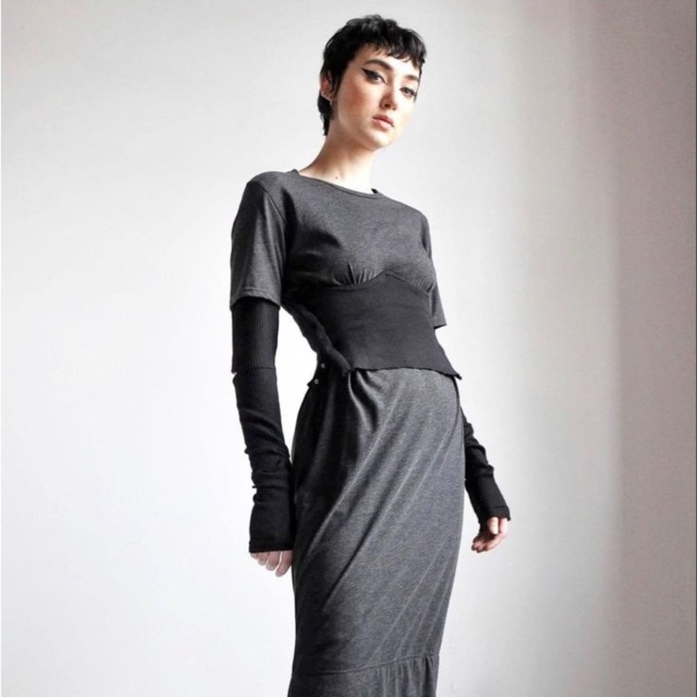 Black ribbed bustier from noctex